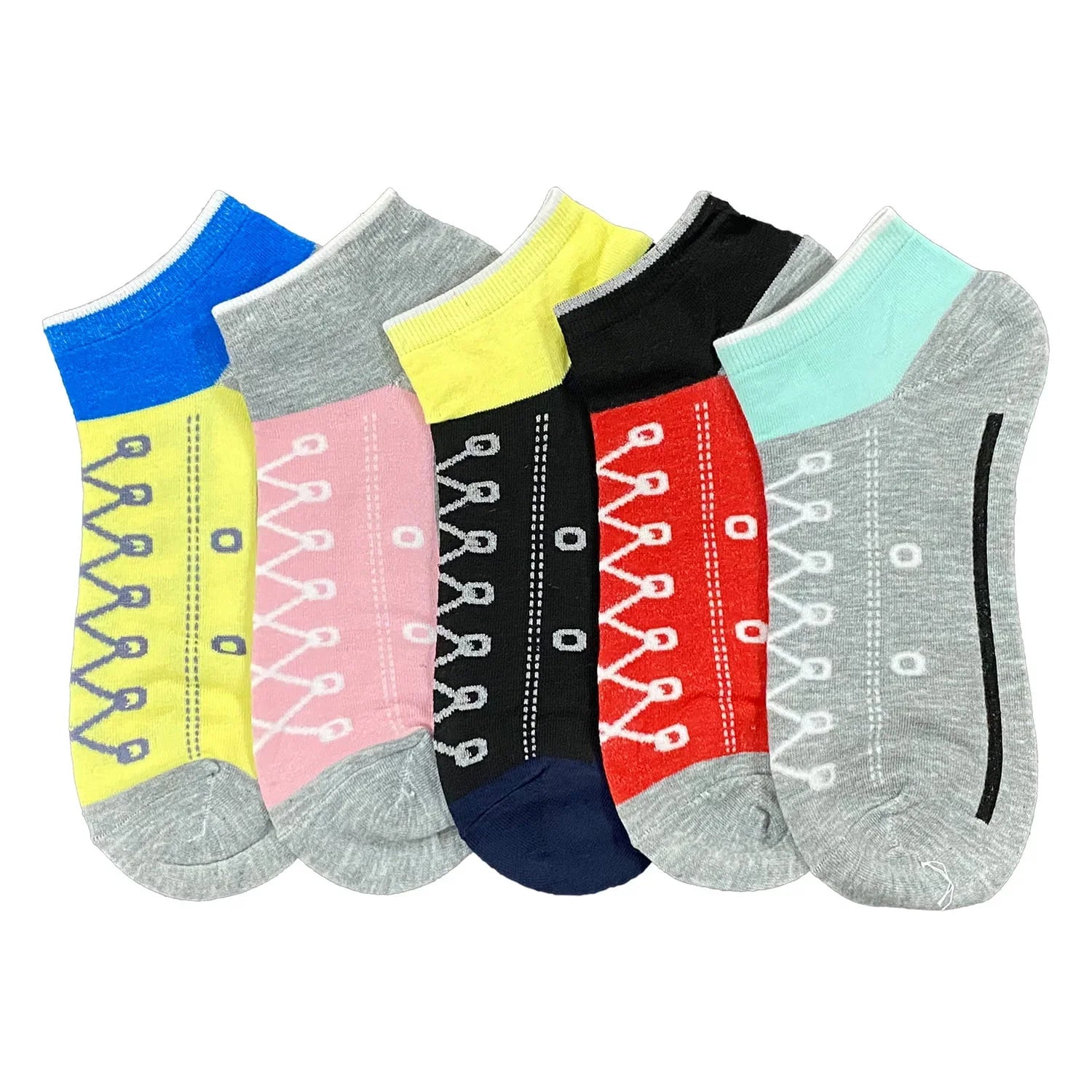 Shoe Lace Socks for Men & Women (5 Pack)
