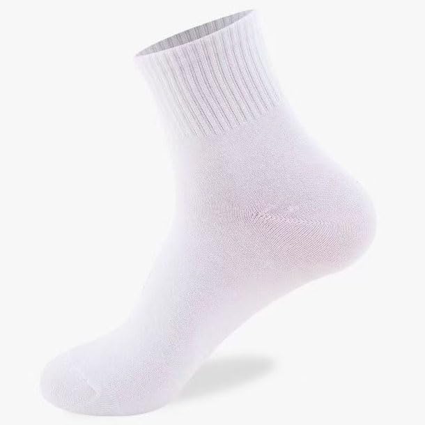 TENDSY Men's & Women's Cotton Ankle Socks | 6 Pairs Pack | Black & White Soft Socks for Everyday Comfort | Gym, Office, School Wear | Durable, Stretchable, All-Season Fit