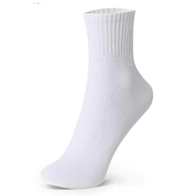 TENDSY Men's & Women's Cotton Ankle Socks | 6 Pairs Pack | Black & White Soft Socks for Everyday Comfort | Gym, Office, School Wear | Durable, Stretchable, All-Season Fit