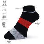 Striped Athletic Socks for Men (5 Pack)
