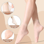TENDSY 10 Pairs Ultra-Thin Transparent Nylon Socks for Women & Girls | Summer Skinny Ankle Length Stockings | Soft Elastic Free Size Socks | Black & Beige | Formal & Casual Wear
