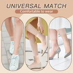 TENDSY 10 Pairs Ultra-Thin Transparent Nylon Socks for Women & Girls | Summer Skinny Ankle Length Stockings | Soft Elastic Free Size Socks | Black & Beige | Formal & Casual Wear