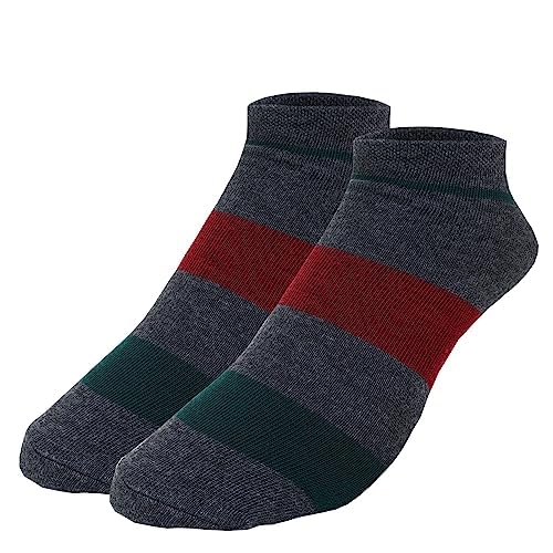 Striped Athletic Socks for Men (5 Pack)