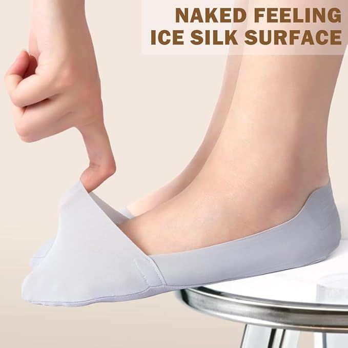 TENDSY No Show Socks for Women | Low Cut Cotton Blend | Non-Slip Heel Grips | Multiple Colors | Pack of 6 Pairs | Breathable & Comfortable Everyday Socks for Women