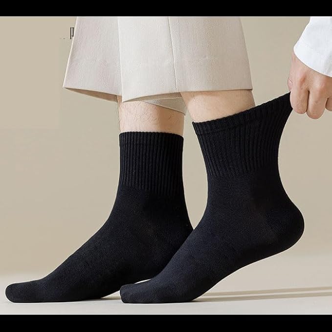 TENDSY Men's & Women's Cotton Ankle Socks | 6 Pairs Pack | Black & White Soft Socks for Everyday Comfort | Gym, Office, School Wear | Durable, Stretchable, All-Season Fit