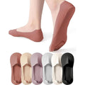 TENDSY No Show Socks for Women | Low Cut Cotton Blend | Non-Slip Heel Grips | Multiple Colors | Pack of 6 Pairs | Breathable & Comfortable Everyday Socks for Women