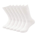 White Unisex Dress Socks (6 Pack)