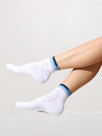 TENDSY Unisex Cotton Ankle Socks Pack of 5 | Soft Breathable Cushioned White Socks for Men & Women | Ideal for Running, Gym, Sports, Daily Use | Comfortable & Durable Socks for All Seasons