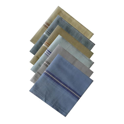 Cotton Men's Handkerchief Set | Premium Multicolor (6 Pack)