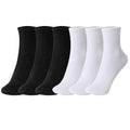 TENDSY Men's & Women's Cotton Ankle Socks | 6 Pairs Pack | Black & White Soft Socks for Everyday Comfort | Gym, Office, School Wear | Durable, Stretchable, All-Season Fit