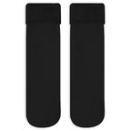 TENDSY Women's Thermal Fleece Winter Socks, Pack of 3, Black and Beige