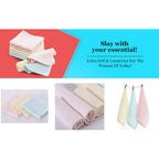Ladies Handkerchiefs |100% Cotton Pastel Colors (6 Pack)