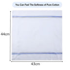 Cotton Men's Handkerchief Set | Premium White Striped (12 Pack)