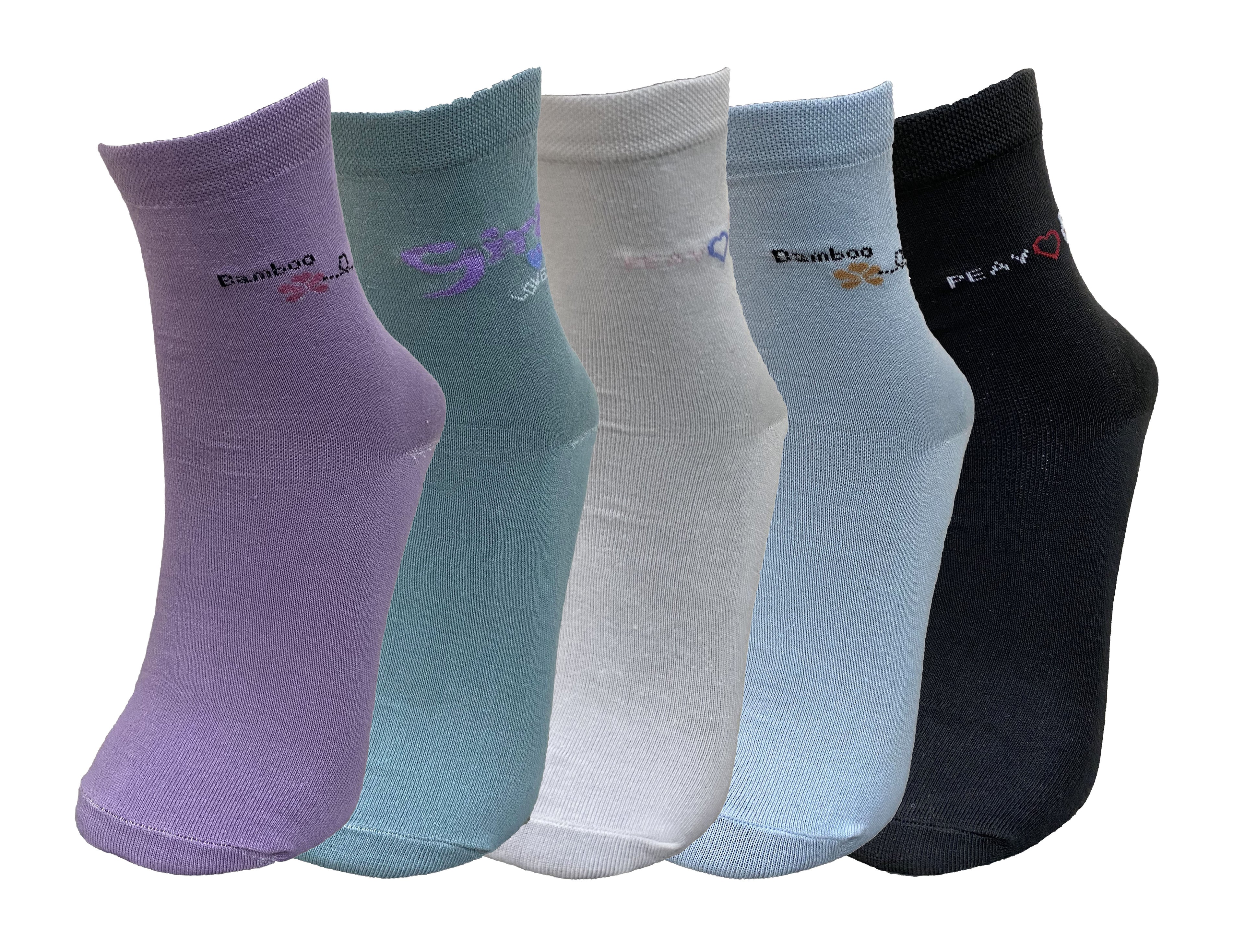 Cute Ankle Socks for Women | 100% Cotton (5 Pack)