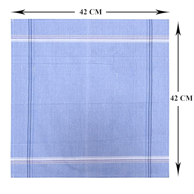 Cotton Men's Handkerchief Set | Premium Multicolor (12 Pack)