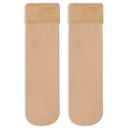 TENDSY Women's Thermal Fleece Winter Socks, Pack of 3, Black and Beige