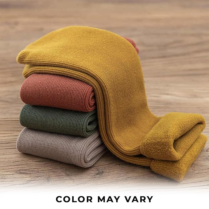 TENDSY Women's Thermal Winter Socks - Super Thick, Warm & Cozy Woolen Socks for Extreme Cold Weather - Hiking & Crew Style - 4 Pairs - Free Size