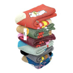 TENDSY a pack of 6 colorful warm animal print kids socks
