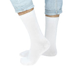 White Unisex Dress Socks (6 Pack)