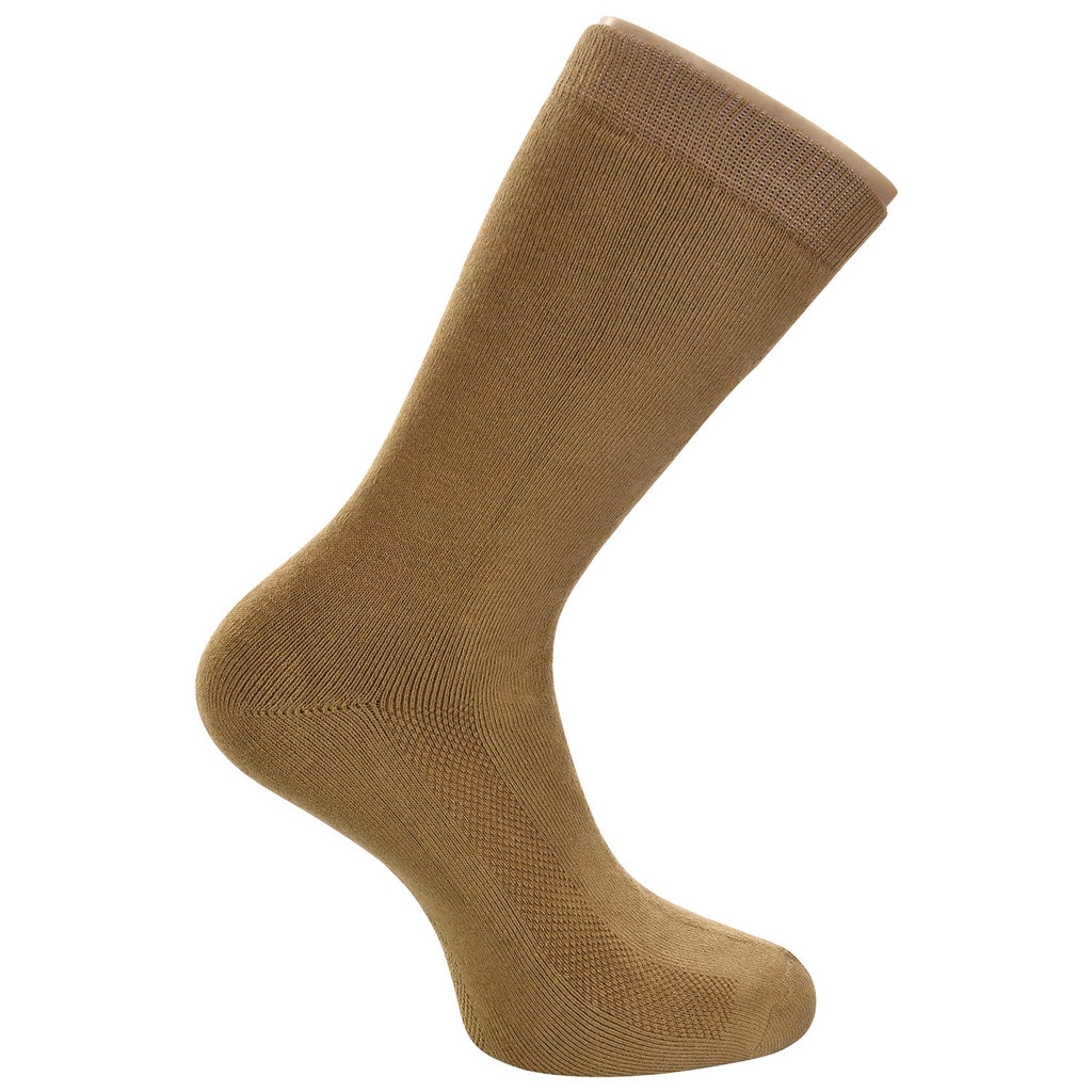 Classic Brown Unisex Dress Socks (6 Pack)