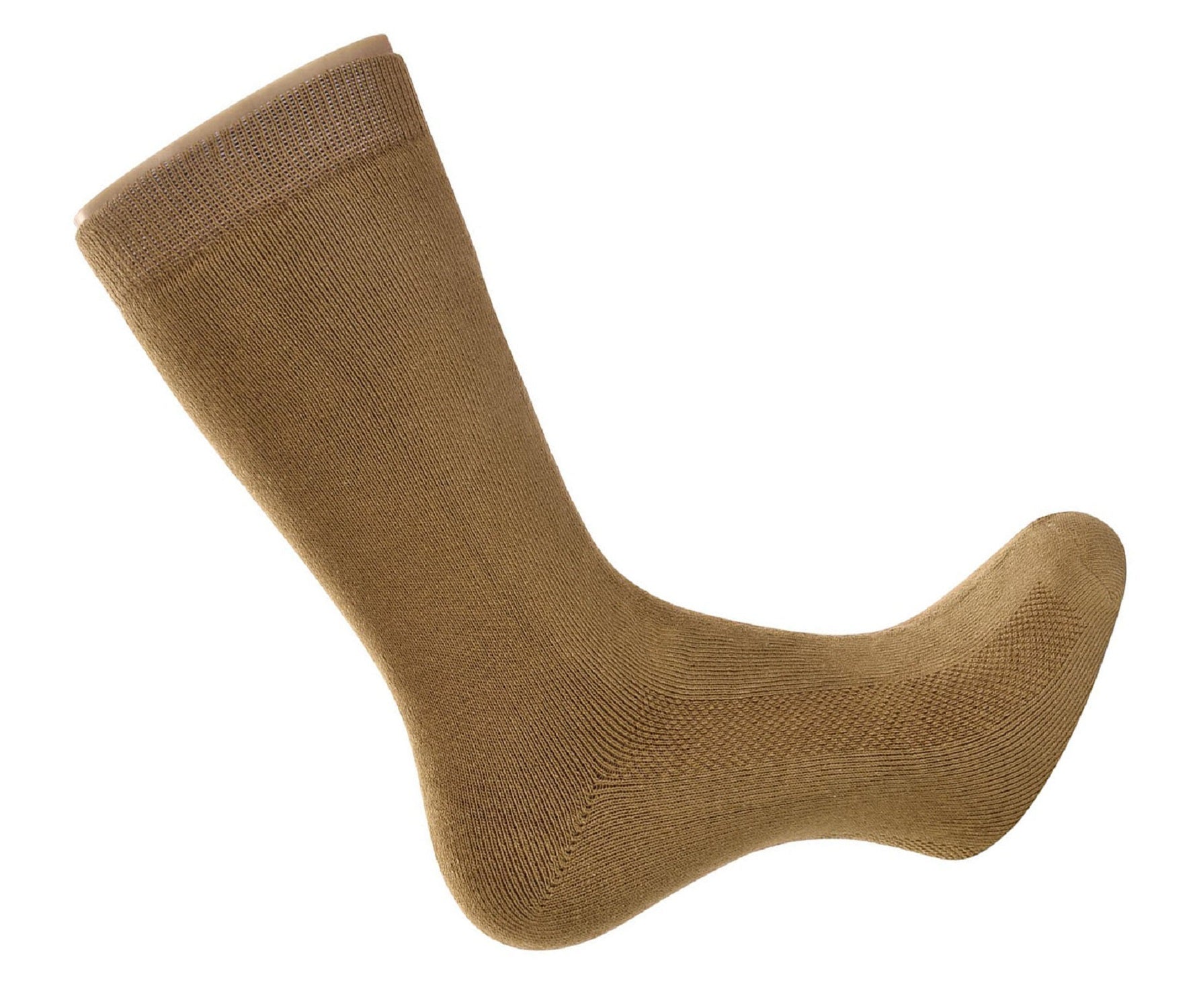 Classic Brown Unisex Dress Socks (6 Pack)