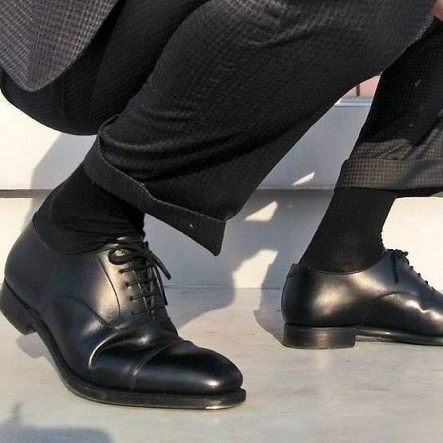 Black Unisex Dress Socks (6 Pack)