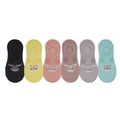 a pack of 6 socks with a cat design no show low cut kids socks in multicolor