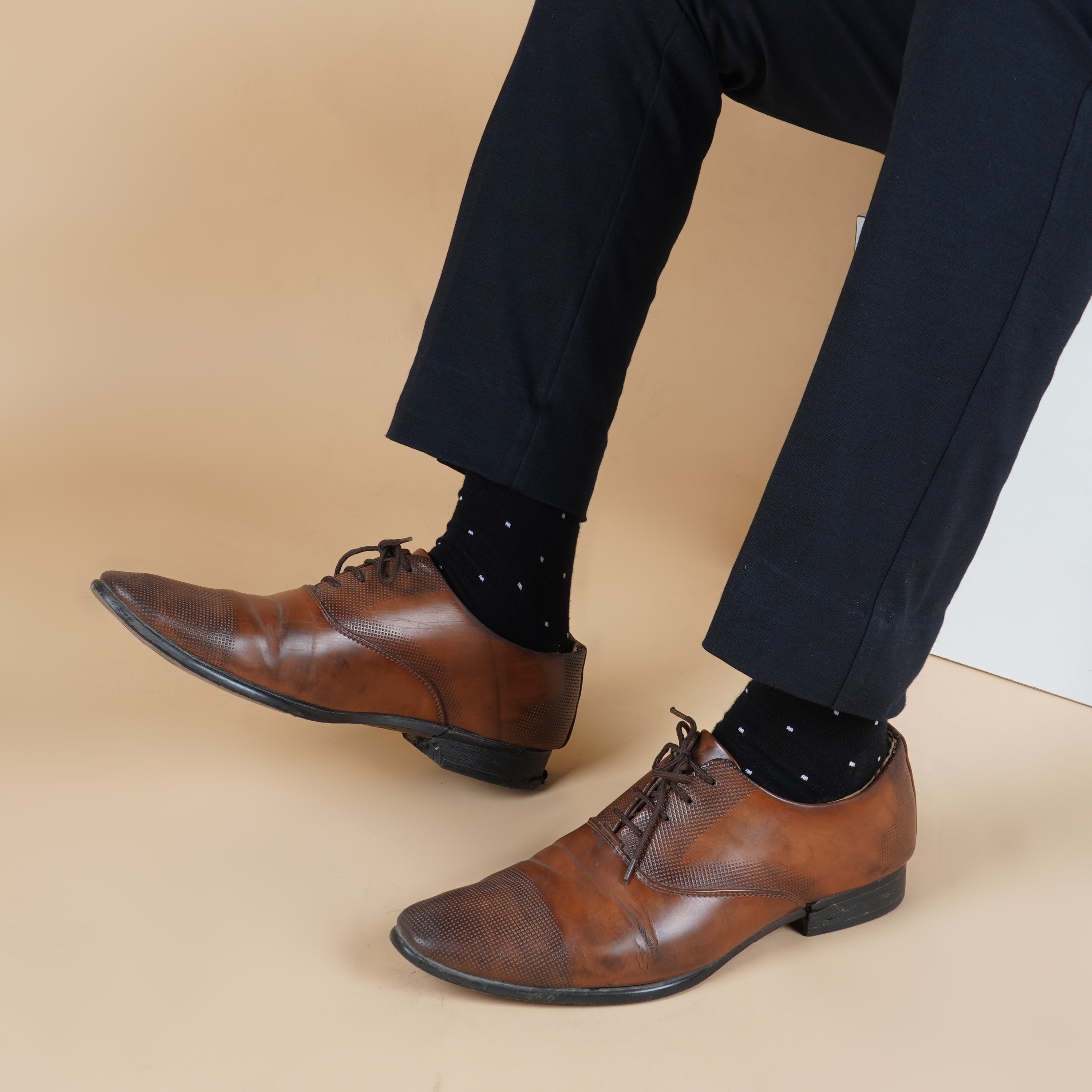 Men's Crew Socks | Elegant Polka Dot (3 Pack)
