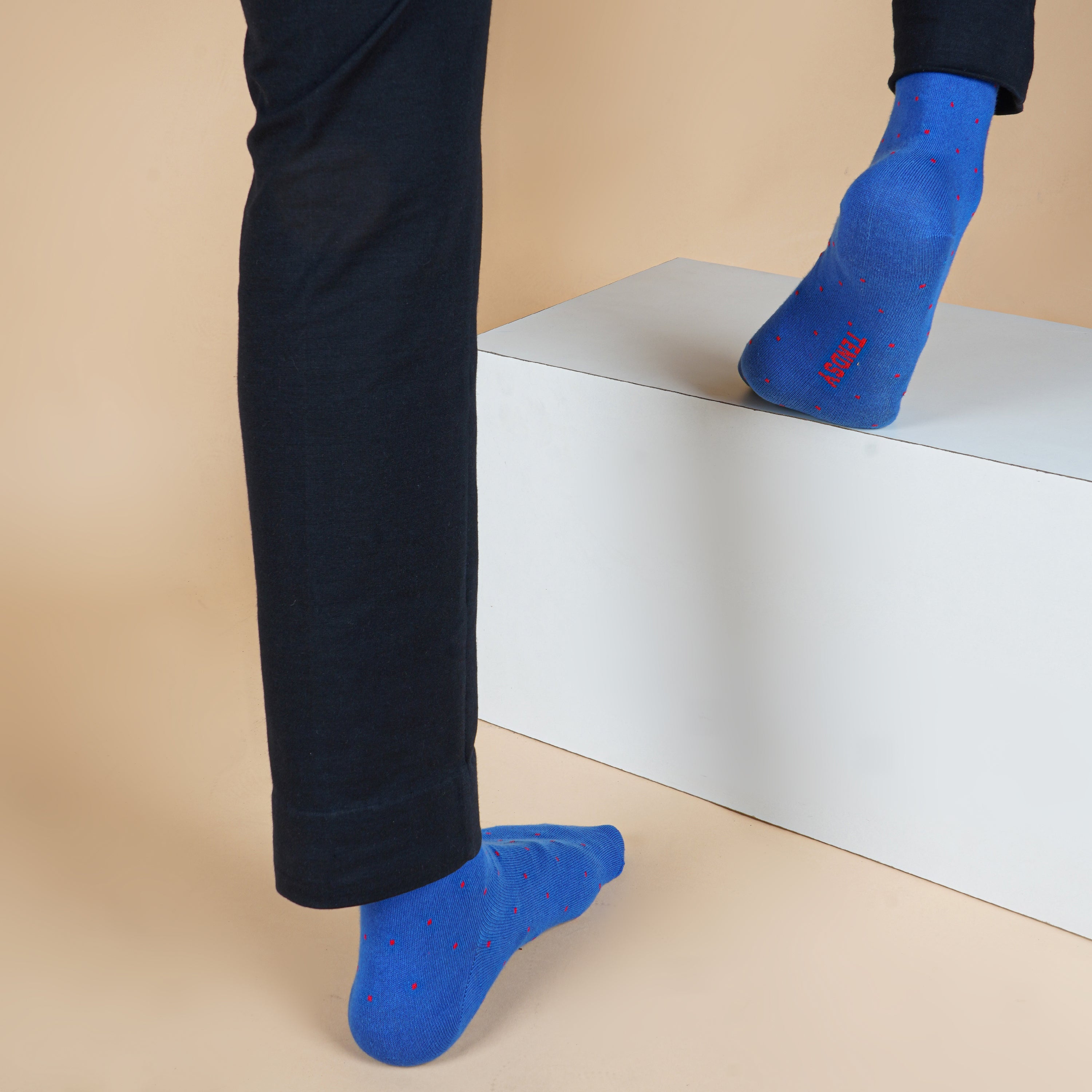 Men's Crew Socks | Elegant Polka Dot (3 Pack)