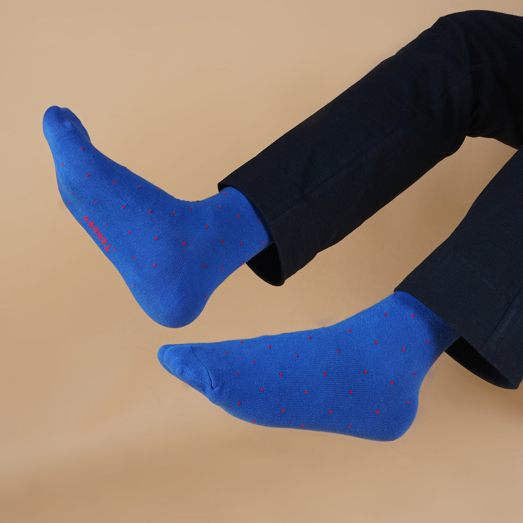 Men's Crew Socks | Elegant Polka Dot (3 Pack)