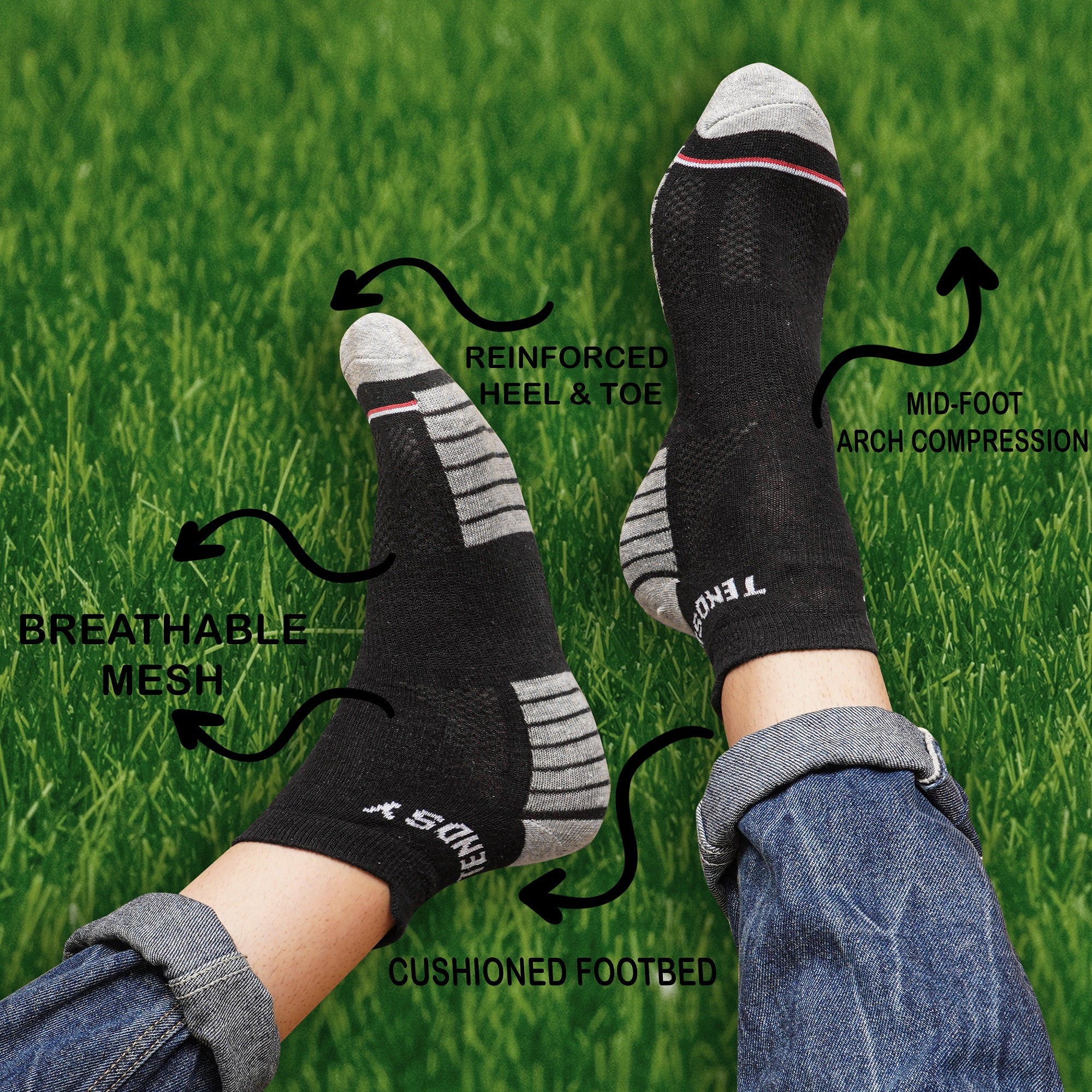 Athletic Socks | Breathable and Comfortable (3 Pack)