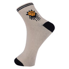 TENDSY Kids Cotton Ankle Socks Pack of 5 | Boys & Girls Basketball Sports Print | Soft Breathable School Casual Socks