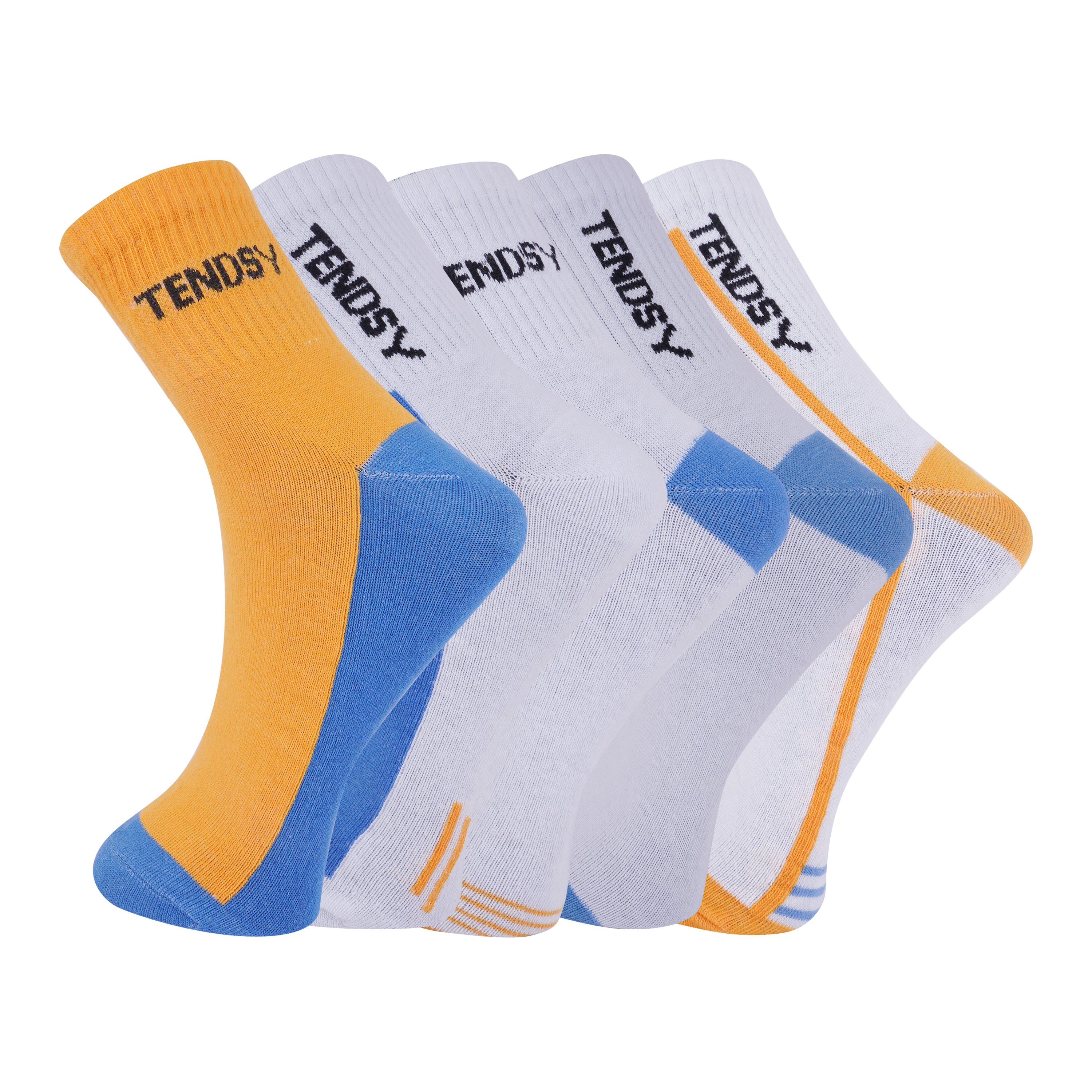TENDSY Cotton Ankle Socks for Men & Women | Soft, Comfortable, Breathable, Anti-Odor Sports Socks | Multicolor Pack of 5 for Running, Gym, Training & Daily Use