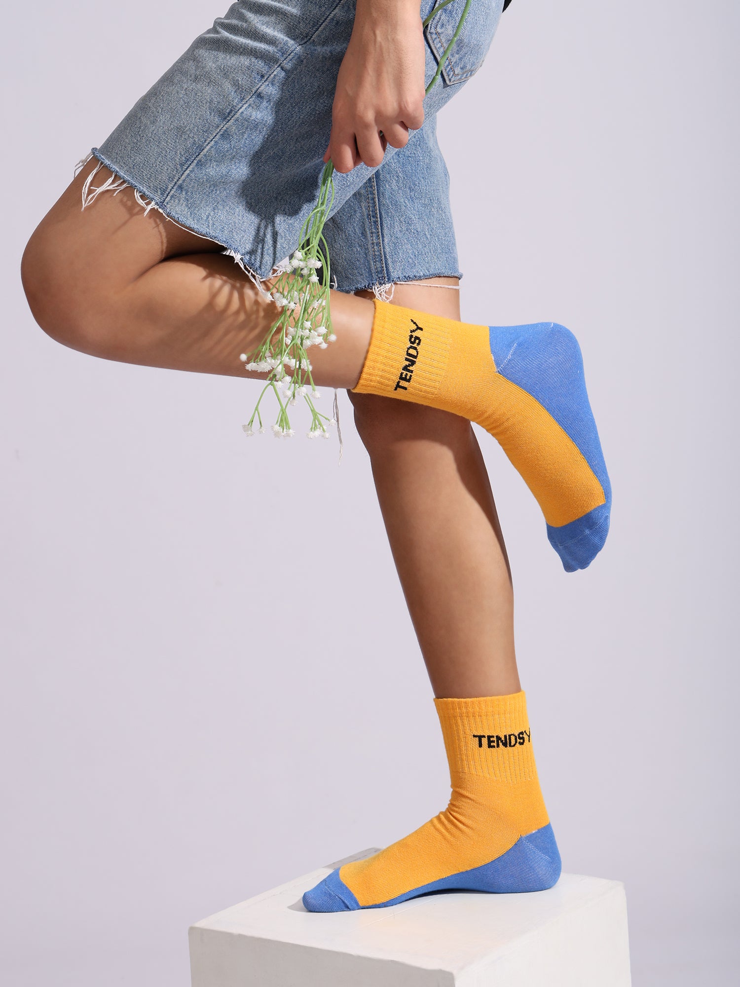 TENDSY Cotton Ankle Socks for Men & Women | Soft, Comfortable, Breathable, Anti-Odor Sports Socks | Multicolor Pack of 5 for Running, Gym, Training & Daily Use