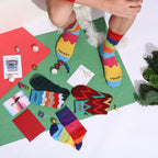 Funky Colorful Crew Socks, Set of 4 Pairs