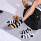 Classic Striped Unisex Ankle Socks (5 Pairs)