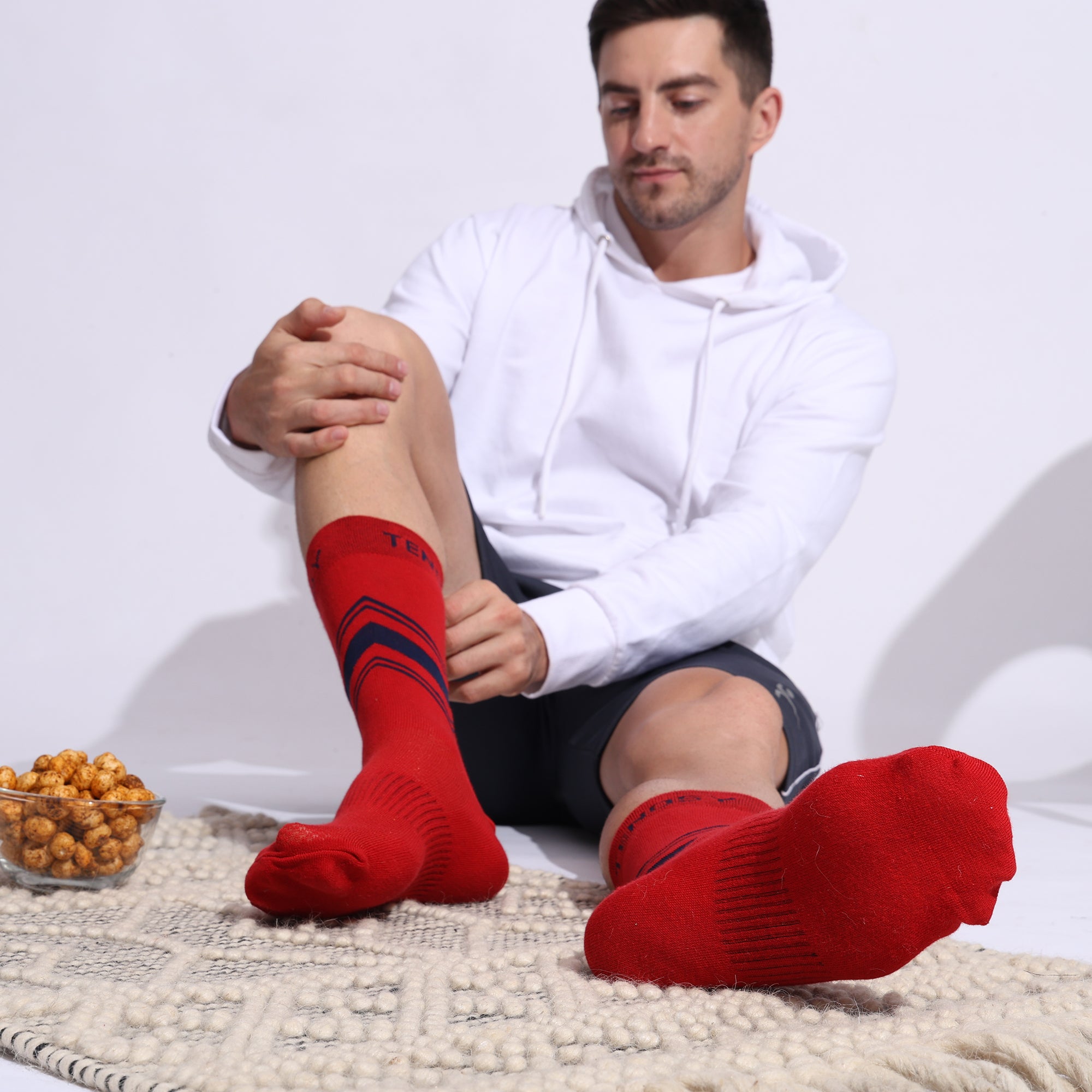 Crew Socks For Running And Cycling, Unisex Socks, Set Of 4 Pairs