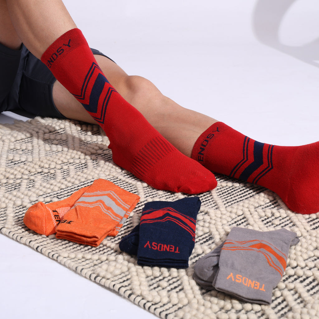 Crew Socks For Running And Cycling, Unisex Socks, Set Of 4 Pairs