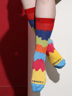 Funky Colorful Crew Socks, Set of 4 Pairs