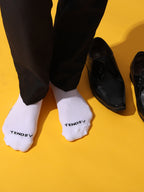 Days of the Week Socks, White Cotton Mid Calf/Crew Socks, Emoji Design, 7 Pairs Set