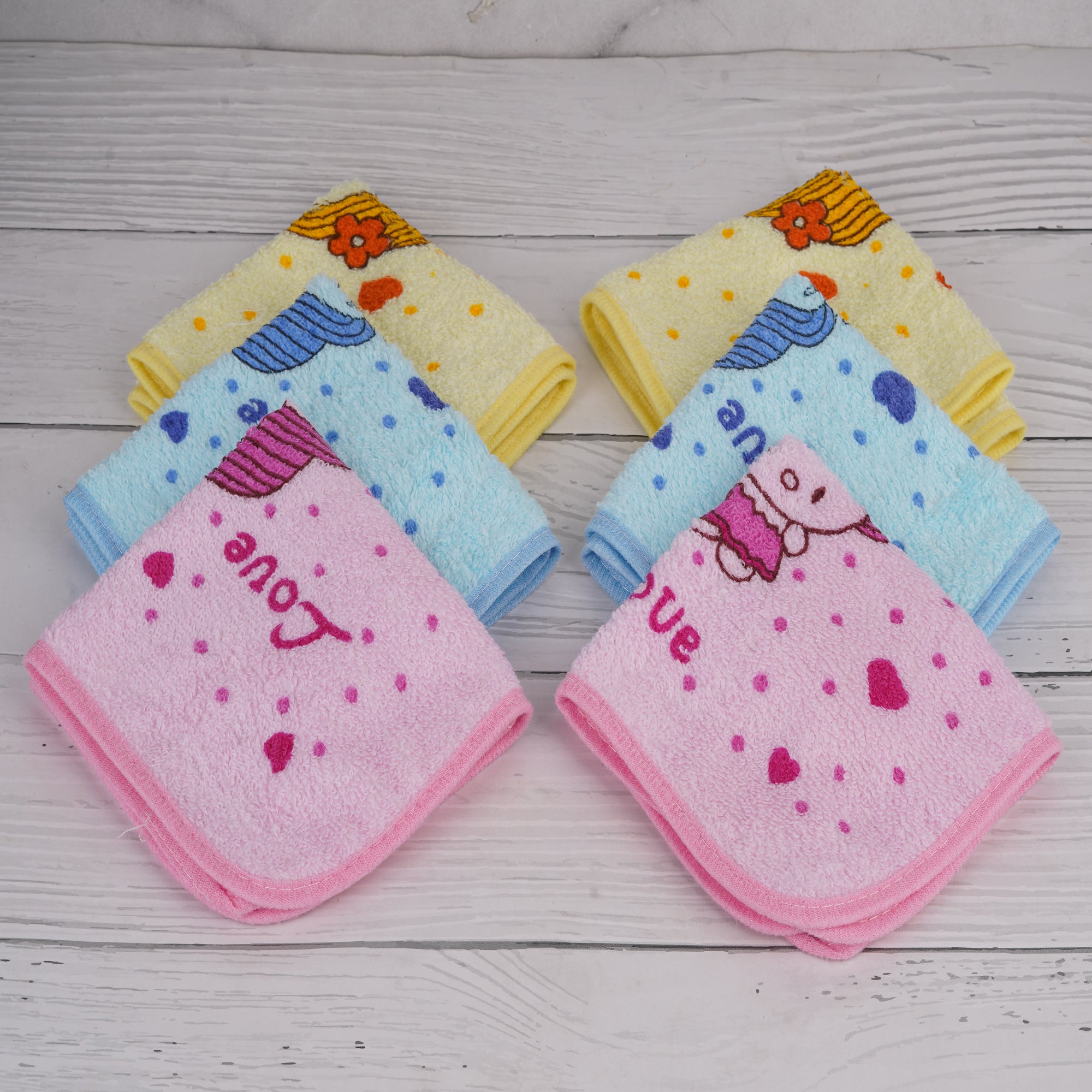 Female Hankies | Cute Cartoon Prints (6 Pack)
