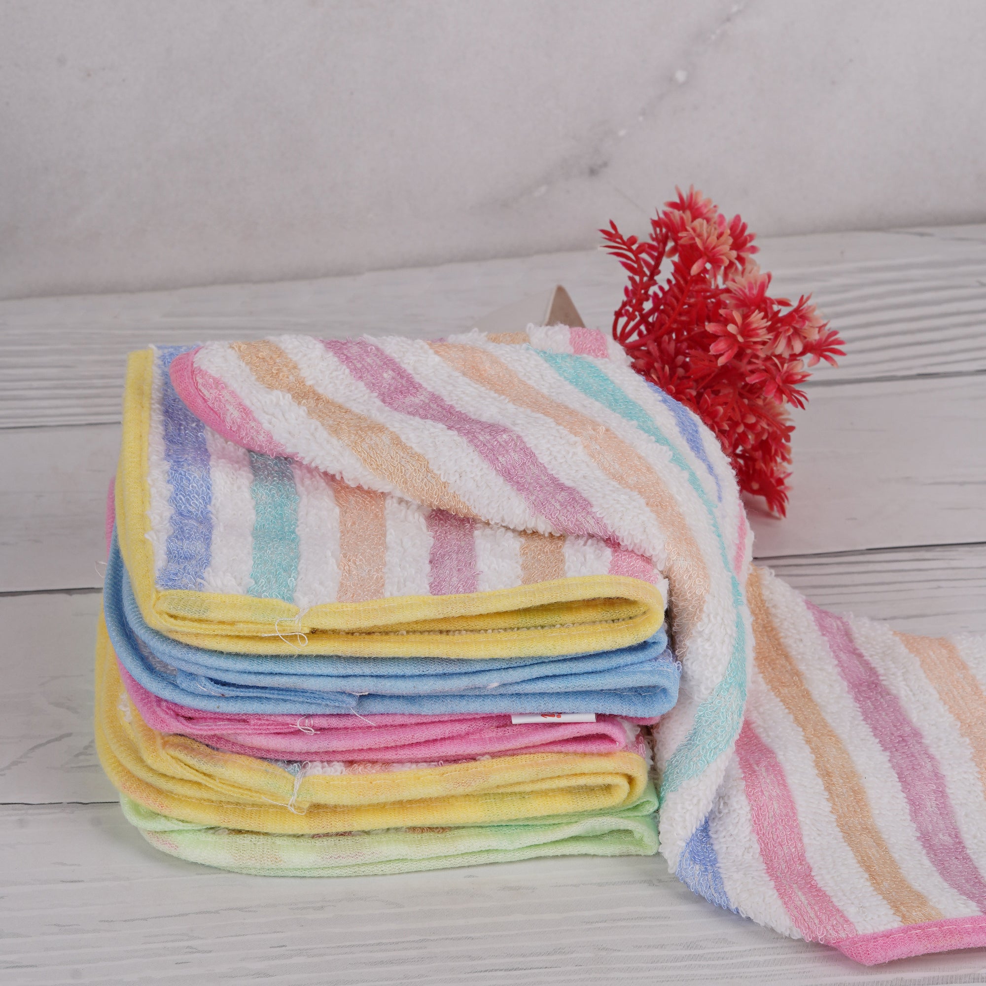 Women’s Hankies | Striped Multicolor Cotton (6 Pack)