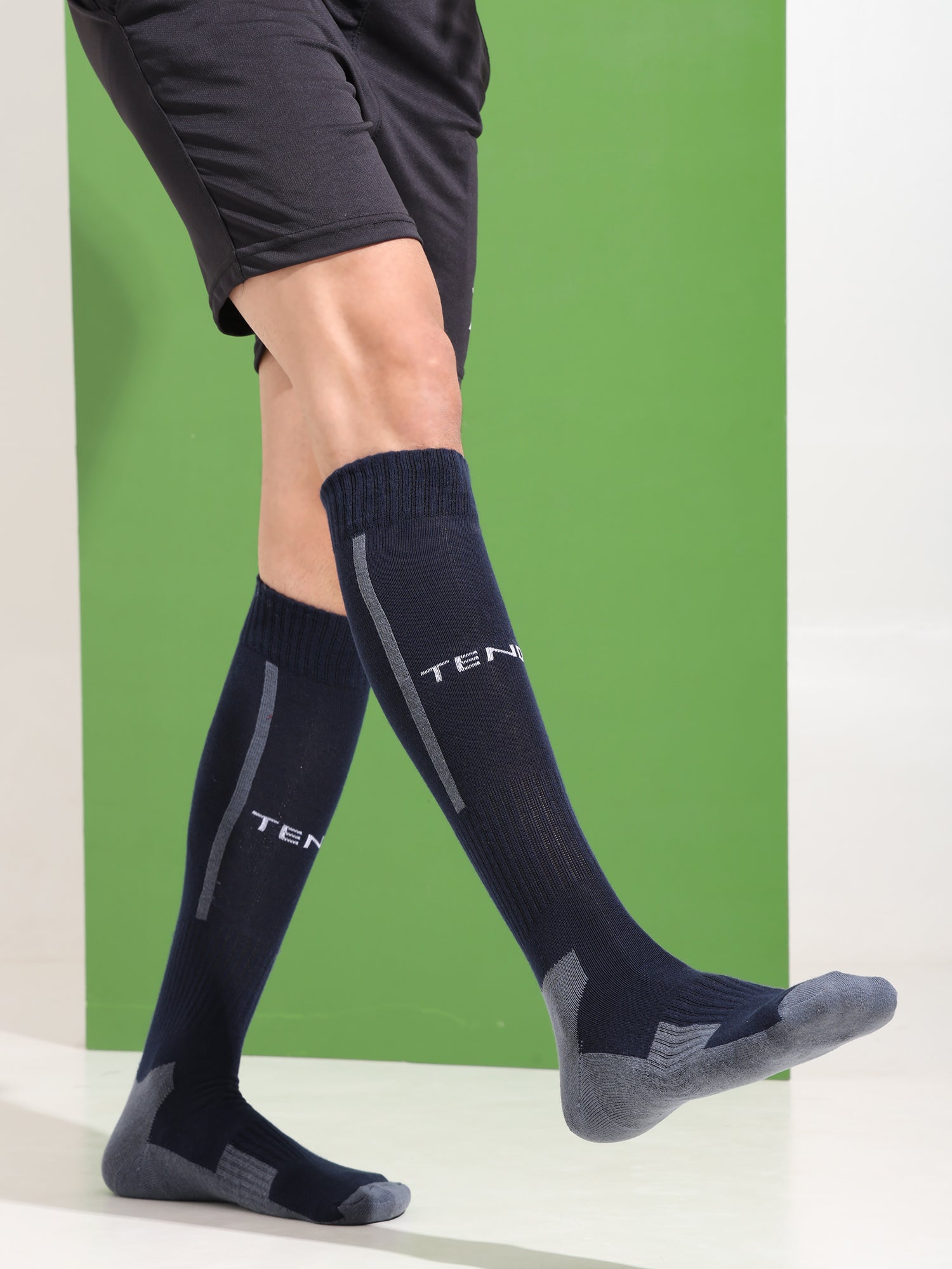 Performance Football Socks For Men & Women (Navy Blue)