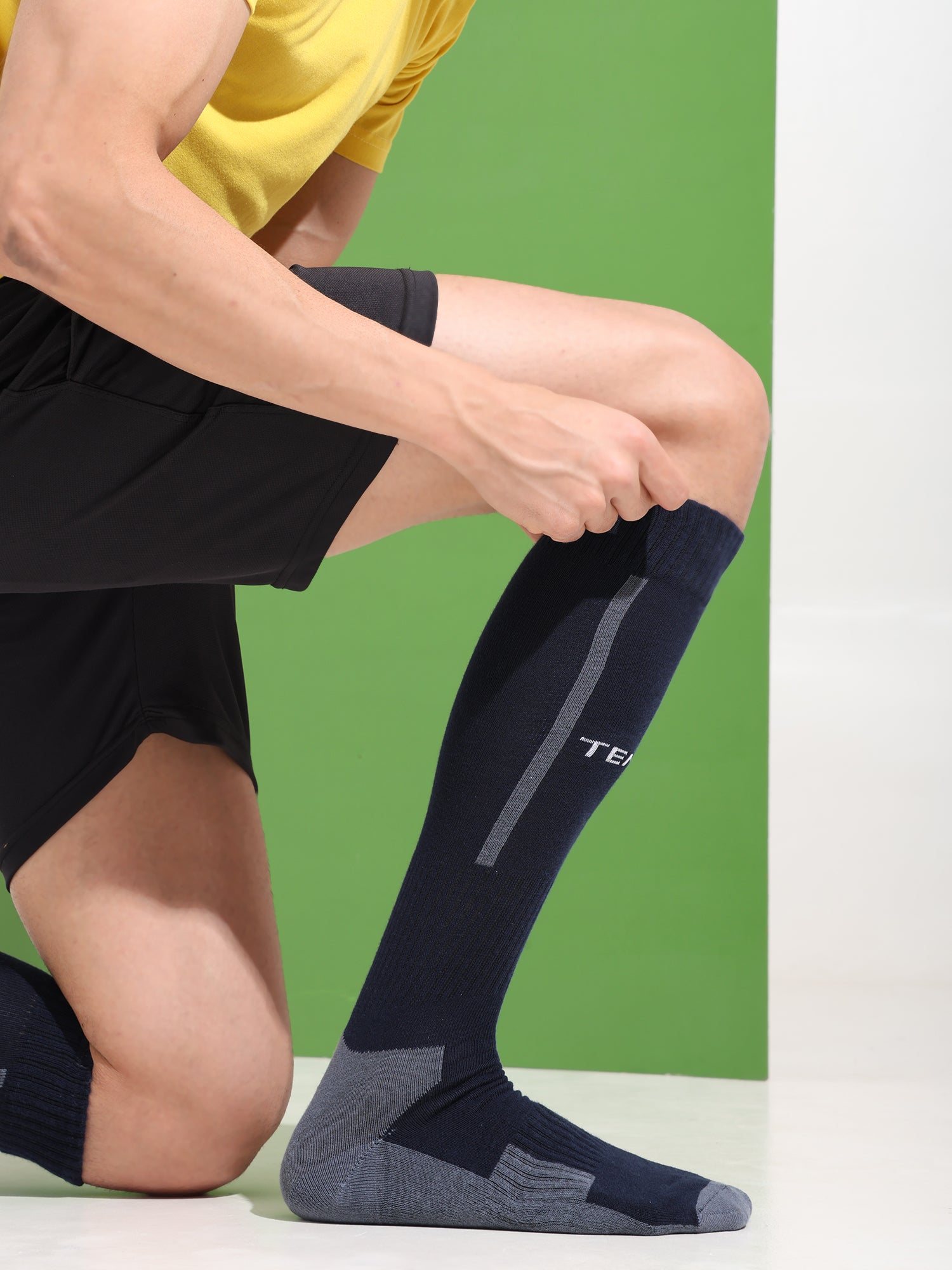 Performance Football Socks For Men & Women (Navy Blue)