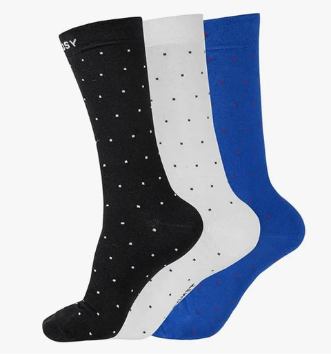 Men's Crew Socks | Elegant Polka Dot (3 Pack)