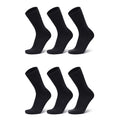 Black Unisex Dress Socks (6 Pack)