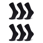 Black Unisex Dress Socks (6 Pack)