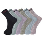 Women's Multi Color Ankle Socks (6 Pack)