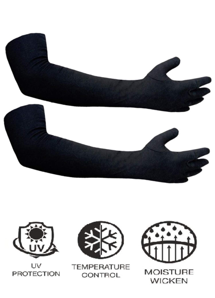 TENDSY Men's & Women's Hand Gloves For Protection From Sun Burn/Heat/Pollution (Set of 3 Pairs, Free Size)