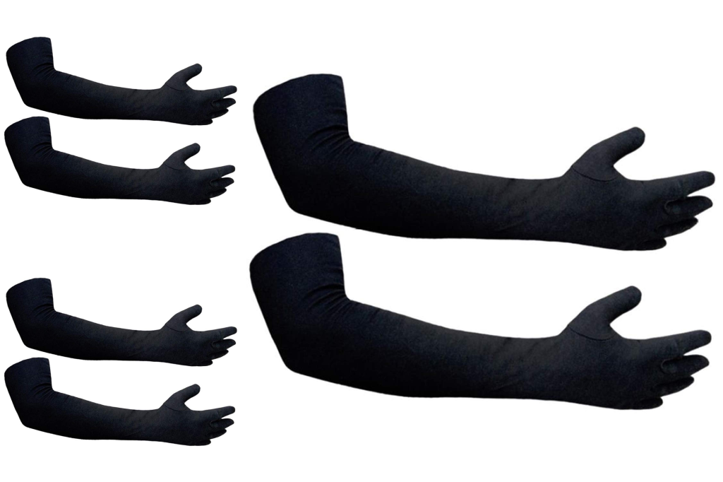 TENDSY Men's & Women's Hand Gloves For Protection From Sun Burn/Heat/Pollution (Set of 3 Pairs, Free Size)